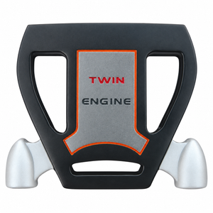 T7 Twin Engine black putter sole view