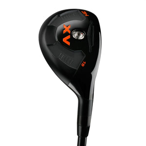 Acer XV hybrid sole in black with an orange XV star logo and red accents