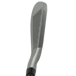 Grand Hawk XP-M iron clubhead viewed from above at address, showing the satin topline