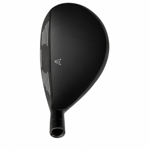 Heater AI-Series hybrid crown, a matte black teardrop shape with a small alignment mark behind the topline
