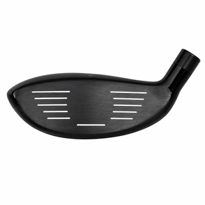 Heater AI-Series hybrid clubhead shown face-on, with a dark grooved hitting face and a shallow rounded profile