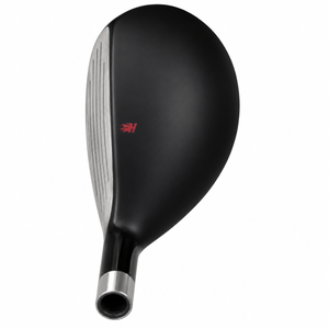 Heater HXi55 hybrid crown, a glossy black teardrop shape with a small red alignment mark behind the topline