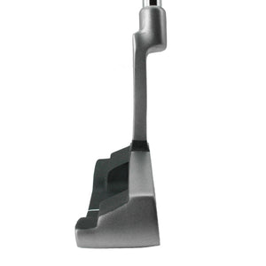 Inazone SCX blade putter seen from the toe, showing the slim blade profile and hosel