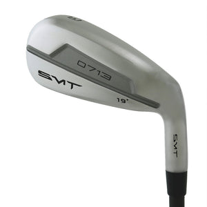 SMT 0713 utility iron head, back view, showing the hollow-body back with the SMT 0713 badge.