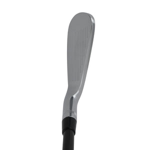 SMT MB-3 forged blade iron clubhead viewed from above at address, showing a thin chrome topline