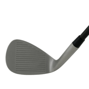 SMT Spectrum Tour CNC milled wedge head in satin finish, face view at address, showing the milled face, leading edge and topline.