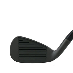 Turner 239 utility iron head, face view, showing the dark face with full-length scoring lines.