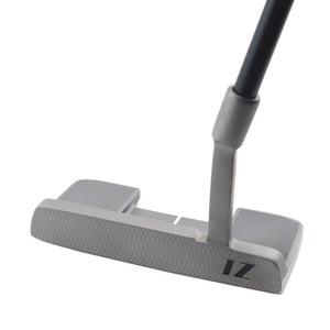 Face view of the Inazone StandPoint putter showing the double-milled stainless steel face