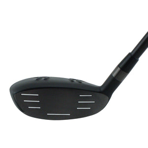 Z Force Z-55 hybrid clubhead shown face-on, with a dark grey grooved hitting face and a shallow rounded profile