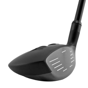 Z Force Z-65 hybrid head, toe view, showing the compact black profile from the toe side.