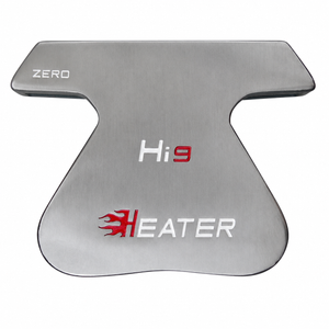 Heater Hi-9 ZT zero torque putter sole in silver with Zero, Hi9 and Heater logos