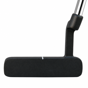 Heater X10 putter face in matte black with milled face and straight shaft