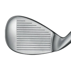 Acer XB satin wedge clubhead shown face-on, with a satin finish and a fully grooved hitting face