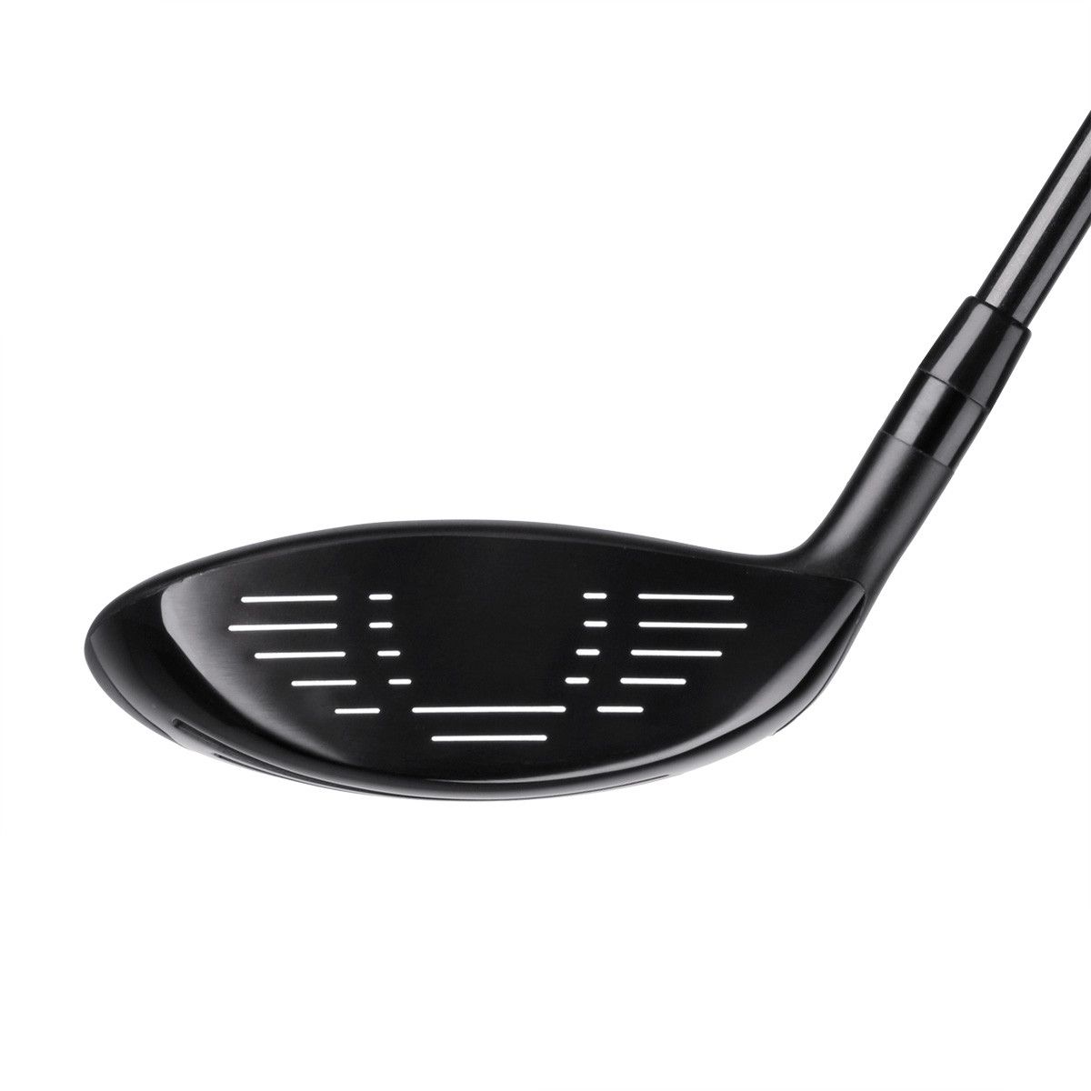 Acer XDS fairway wood shown face-on, with a dark grooved hitting face and shallow profile