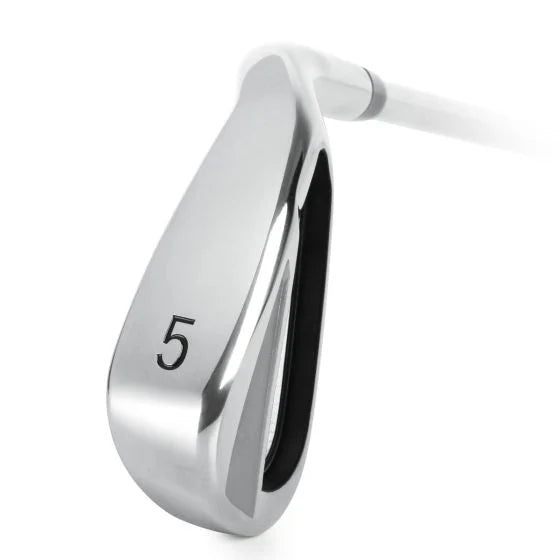 Acer XV HT iron clubhead viewed from the sole, showing the chrome sole and a number 5 stamped near the toe