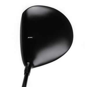 Acer XV Ultimate Thriver crown viewed from above at address, a matte black head with small branding