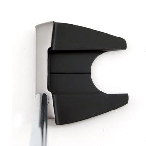 SMT Dead Eye CB winged mallet putter seen from above at address with alignment lines