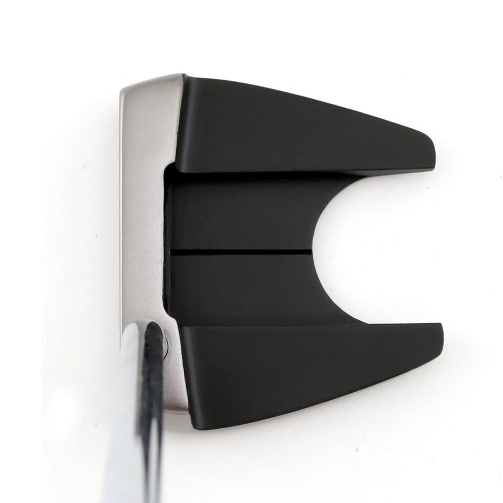 SMT Dead Eye Armlock putter seen from above at address with alignment lines