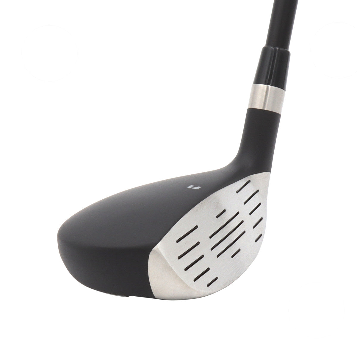 Ashton A600 hybrid head, angled profile view, showing the crown, face and toe together with the silver sole rail.