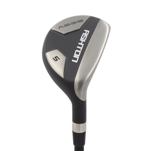 Ashton A600 hybrid head, sole view, showing the black and silver sole with the Ashton badge and A600 markings.