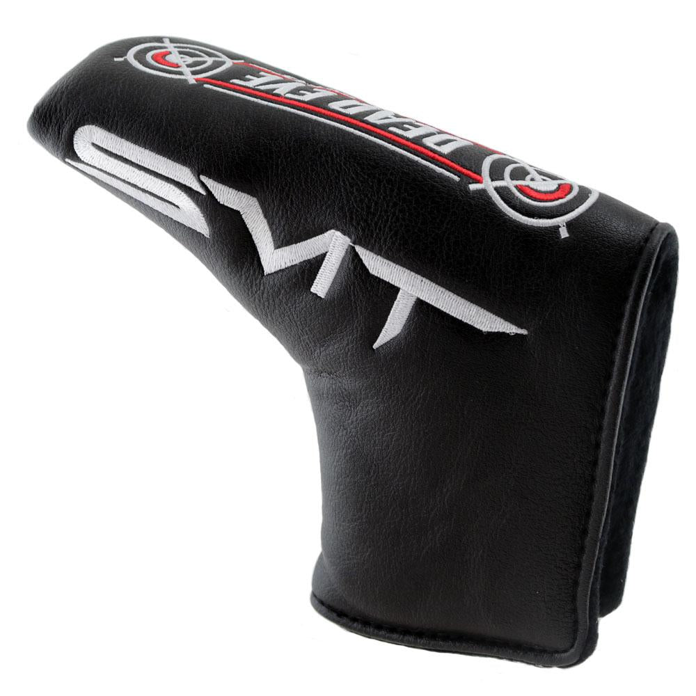 Included black SMT Dead Eye blade putter headcover with red and white logo