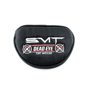 Included black SMT Dead Eye mallet headcover with red and white logo