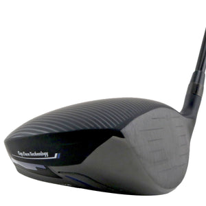 DTG Felon Offset Anti-Slice non-conforming driver head, toe view, showing the offset hosel and the deep profile from the toe side.
