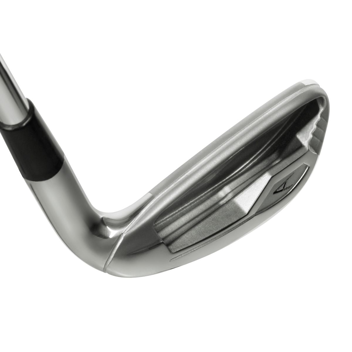 Dynacraft Prophet CB Flexface iron head, low-angle cavity view, showing the undercut cavity and the sole.