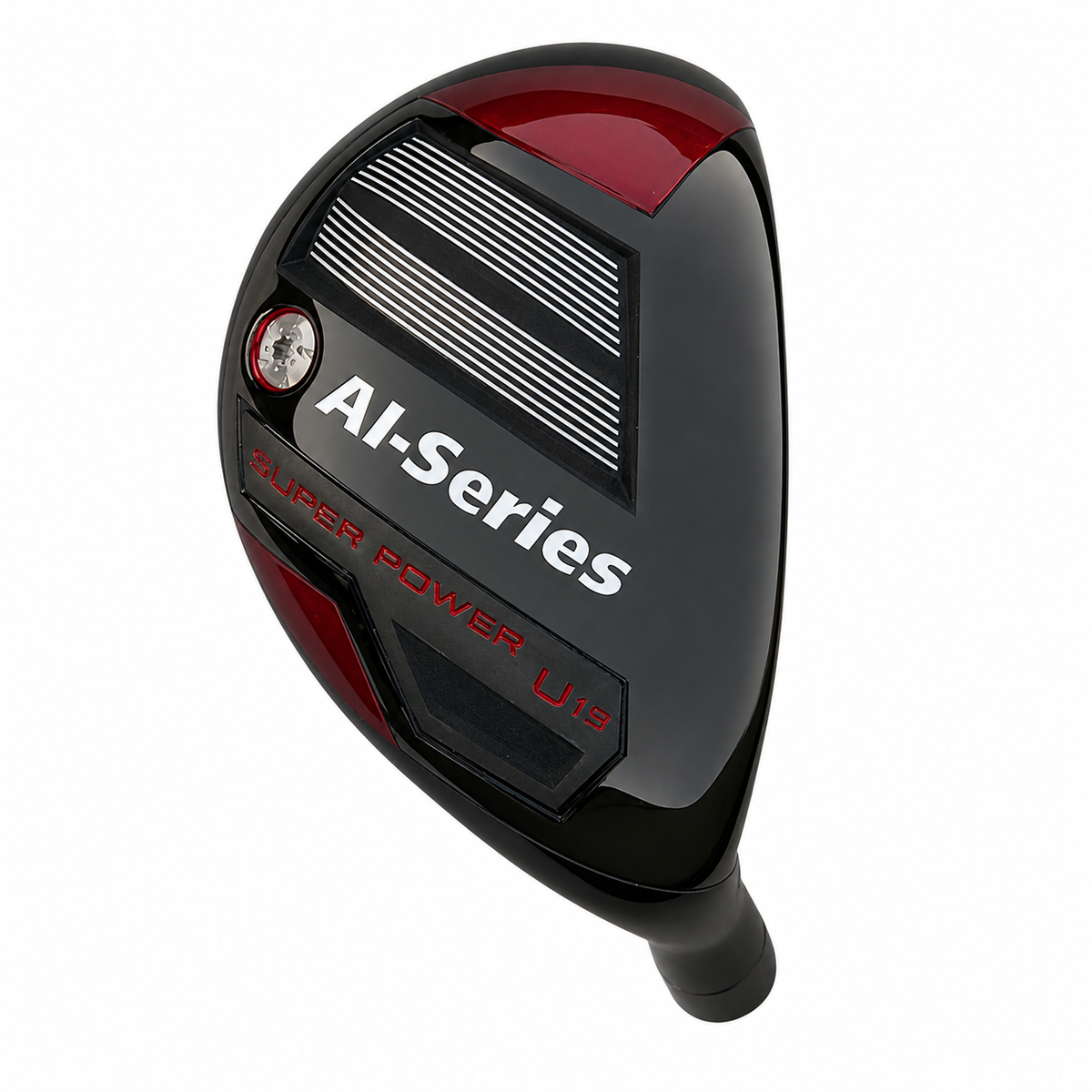 Heater AI-Series hybrid sole in black and red with AI-Series lettering, a silver grooved section and a red weight port