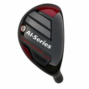 Heater AI-Series hybrid sole in black and red with AI-Series lettering, a silver grooved section and a red weight port
