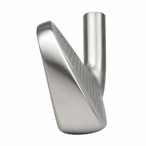 Heater AI-Series iron clubhead viewed down the toe, showing the satin sole profile and topline