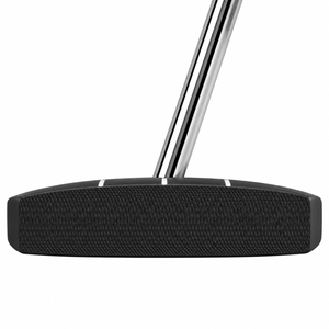 Heater ZZ-3 Zero Torque mallet putter head, face view, showing the full-width milled insert across the striking face.