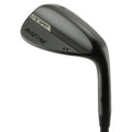 Inazone 3.0 CNC spin wedge head in black finish, back view, showing the blade back with the Inazone badge and loft stamping.