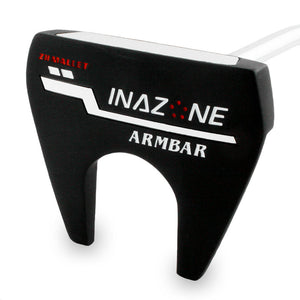 Sole of the Inazone Armbar putter with Inazone Armbar branding