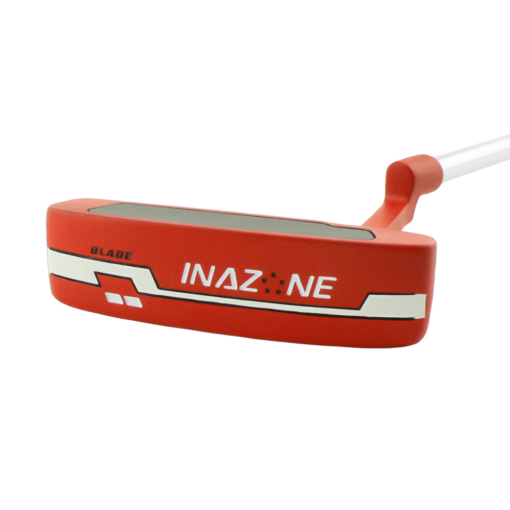 Inazone Blade putter sole in red with white Inazone branding