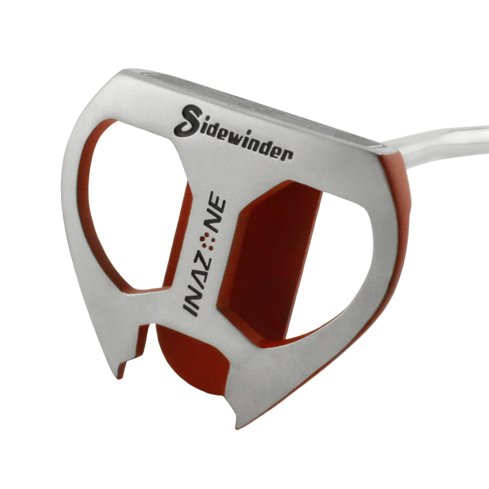 Inazone Sidewinder putter sole with Sidewinder and Inazone branding