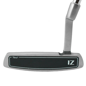 Inazone SCX blade putter shown face-on, with the dark milled aluminum face insert