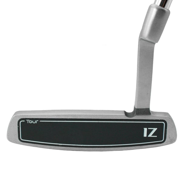 Inazone SCX blade putter shown face-on, with the dark milled aluminum face insert