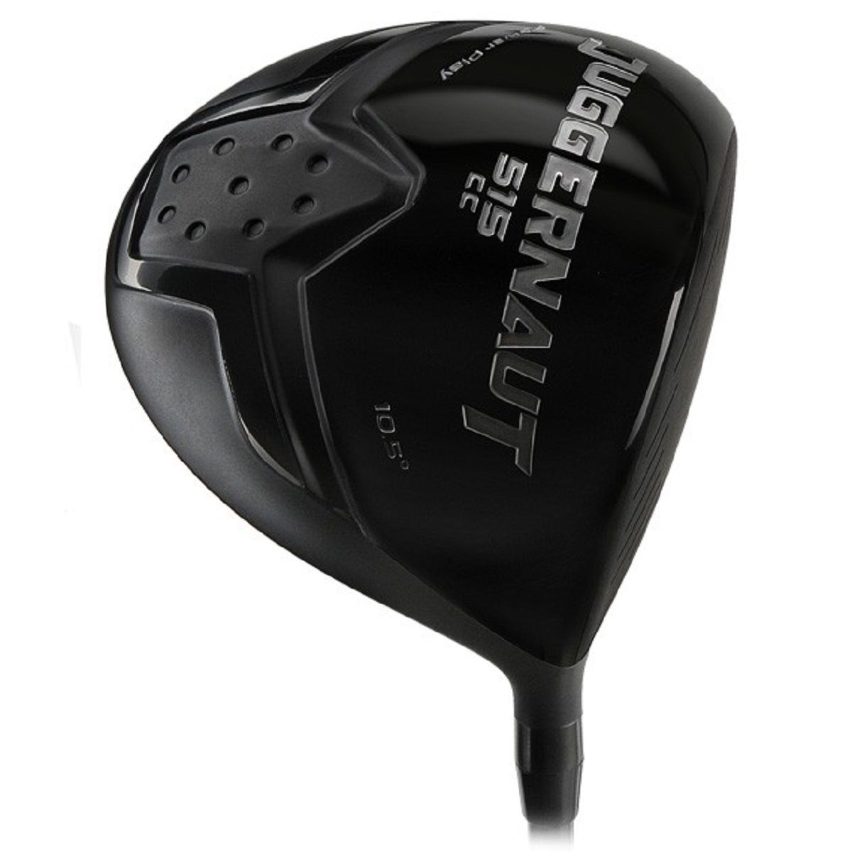 Juggernaut driver sole in matte black with Juggernaut branding and a textured heel panel