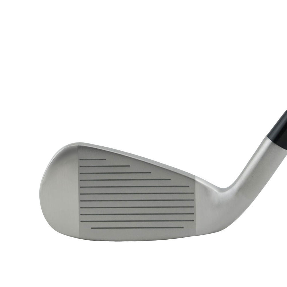 SMT 0713 utility iron head, face view, showing the chrome face with full-length scoring lines.