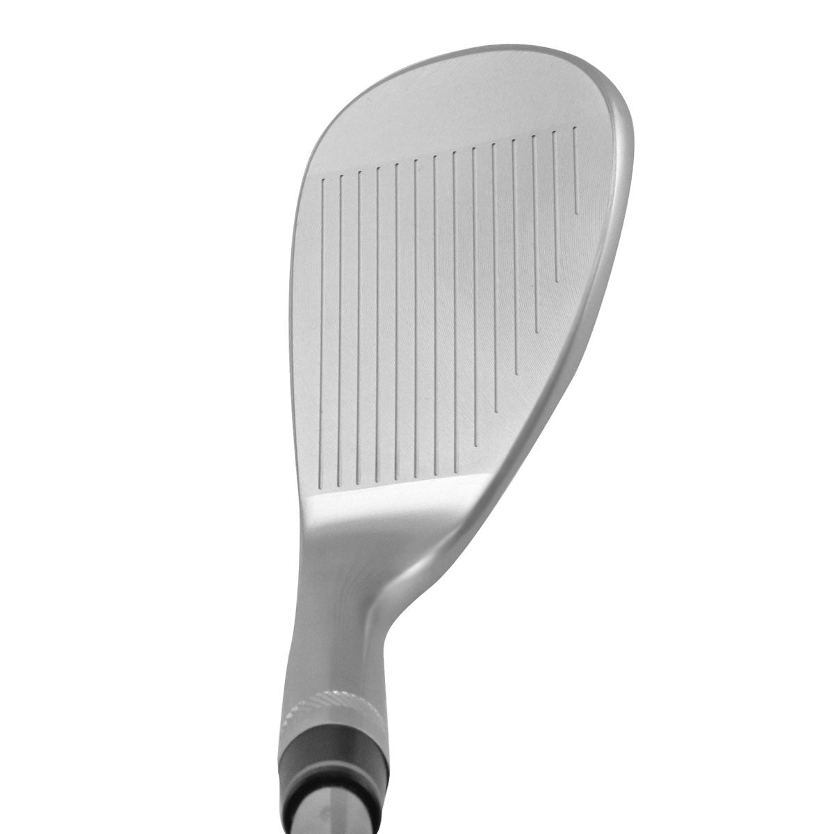 SMT 0743 forged CNC milled wedge head, upright face view, showing the full CNC milled face with tight grooves from heel to toe.