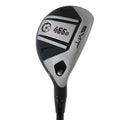 SMT 465H adjustable hybrid head, sole view, showing the silver and black sole with the 465H badge and adjustable weight port.