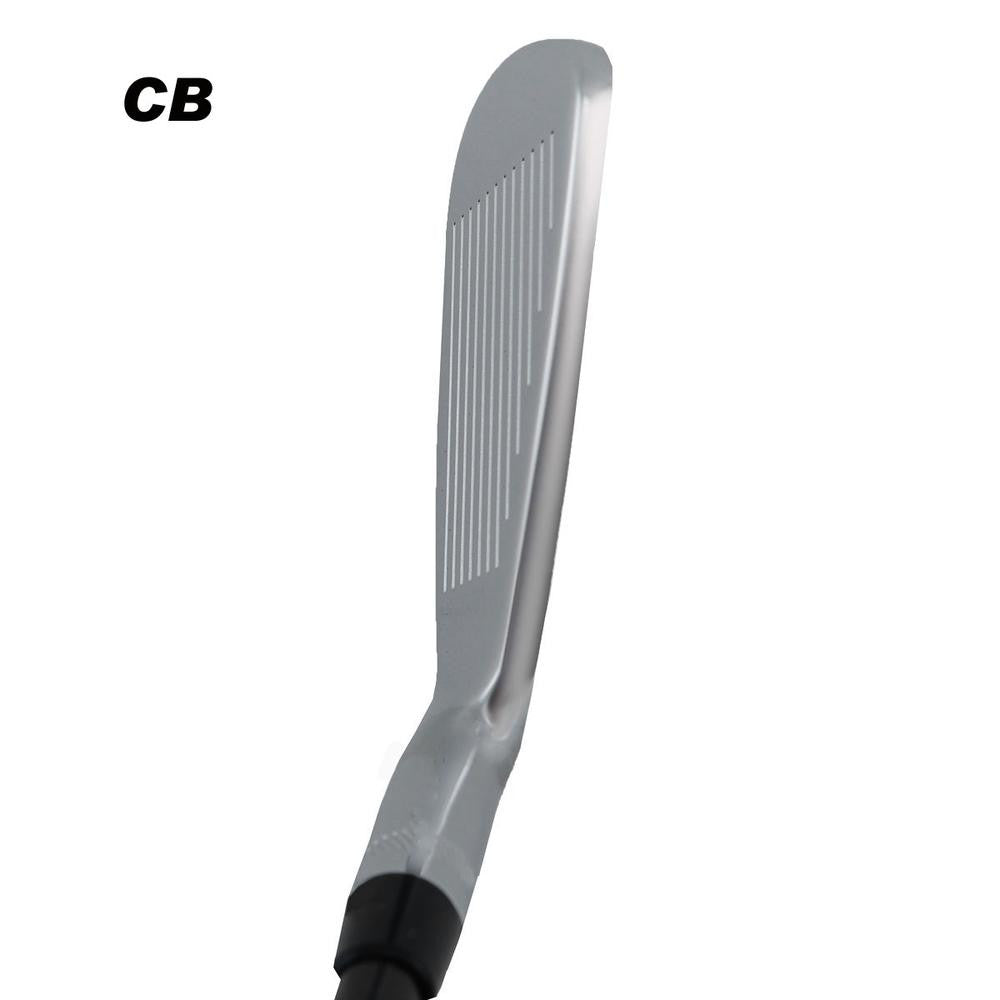 SMT CB-3 forged iron clubhead viewed from above at address, labelled CB, showing a chrome topline