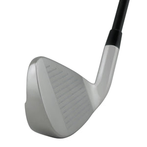 SMT Nemesis iron clubhead viewed down the toe, showing the satin sole profile and topline