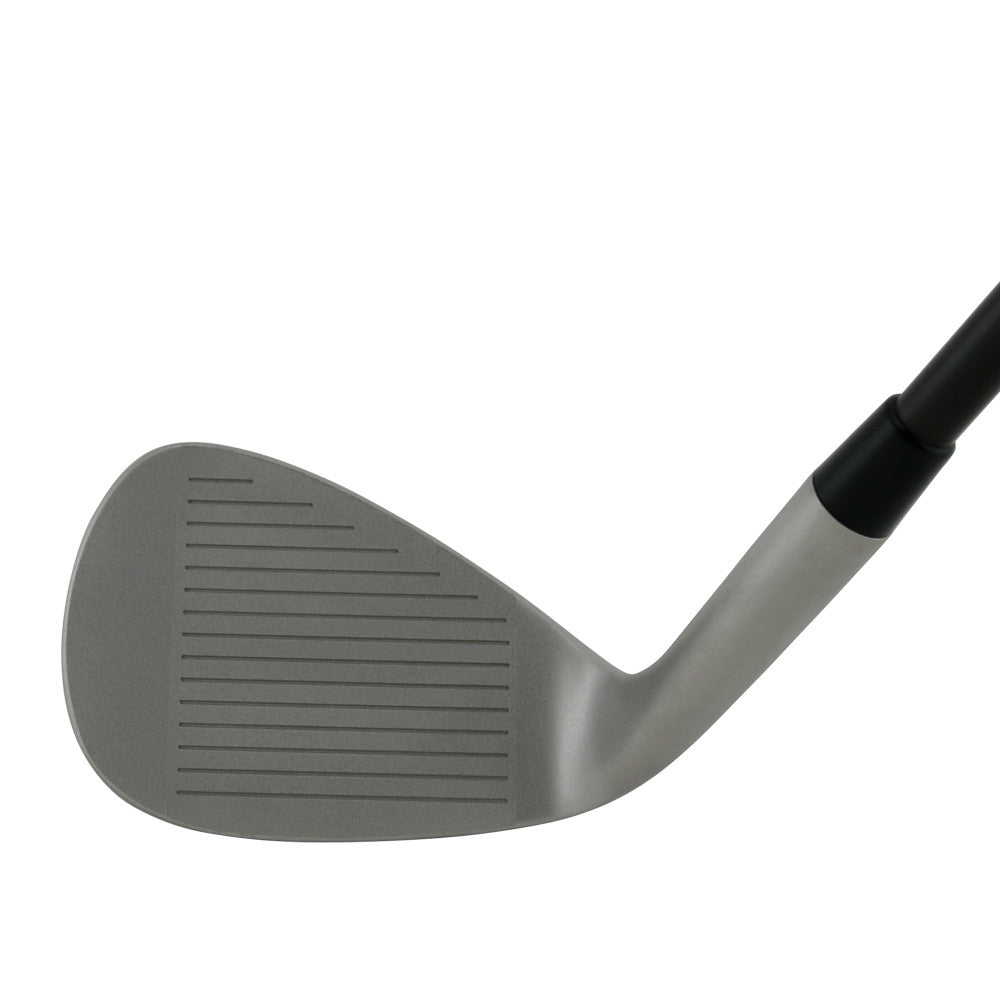 SMT Spectrum Tour CNC milled wedge head in satin finish, face view at address, showing the milled face, leading edge and topline.