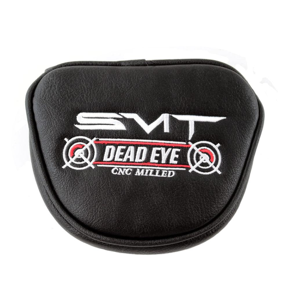 Included black SMT Dead Eye mallet headcover with red and white logo