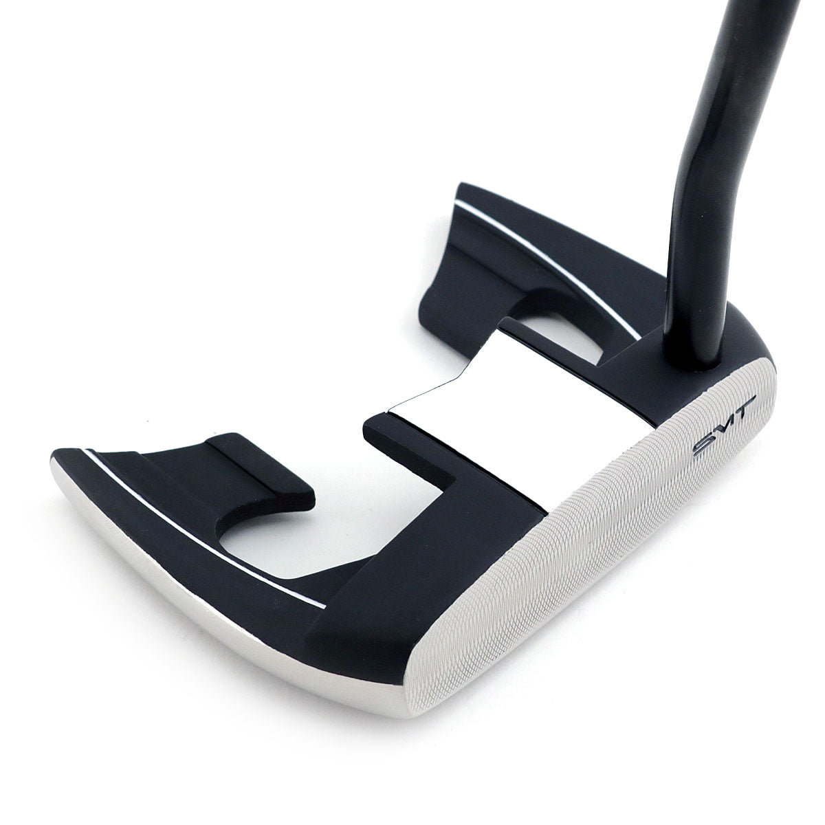 Elevated view of the SMT Dead Eye 5 winged mallet head with white alignment block