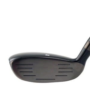 Turner S-1 hybrid clubhead shown face-on, with a dark grooved hitting face and a shallow rounded profile