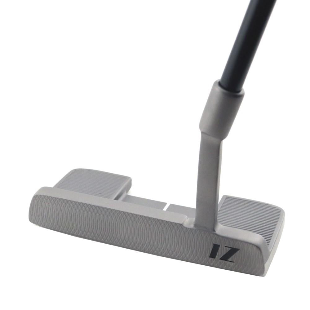 Face view of the Inazone StandPoint putter showing the double-milled stainless steel face
