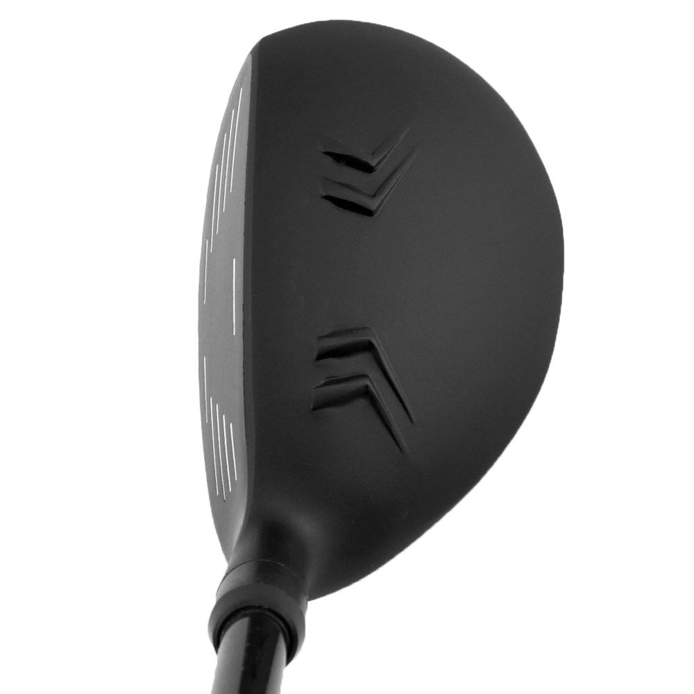 Z Force Z-65 hybrid head, crown view, showing the black crown with chevron alignment marks behind the topline.